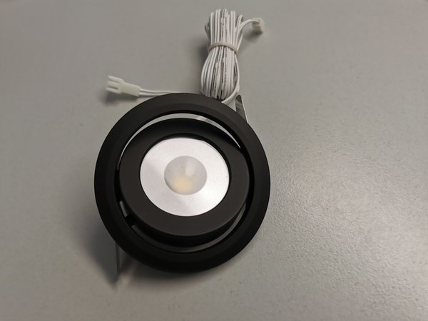 Feelux LED Einbau-Leuchte RIVA 2 Spot 24V , schwenkbar, schwarz (LK321243)